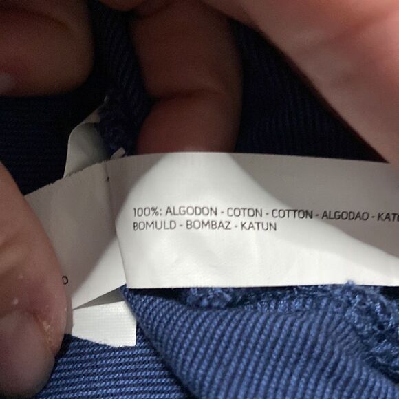 Denim and Flower Navy Polo Shirt size Large - Picture 4 of 6